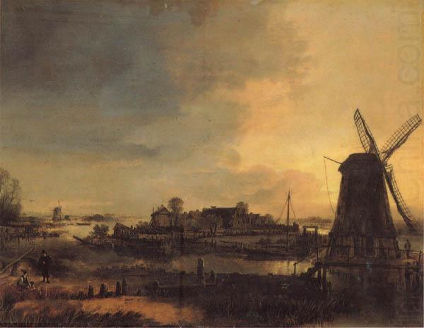 Landscape with a Mill, Aert van der Neer